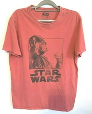Darth Vader Star Wars Single Stitch Large T-Shirt Red Lucas Films Ltd. S/S