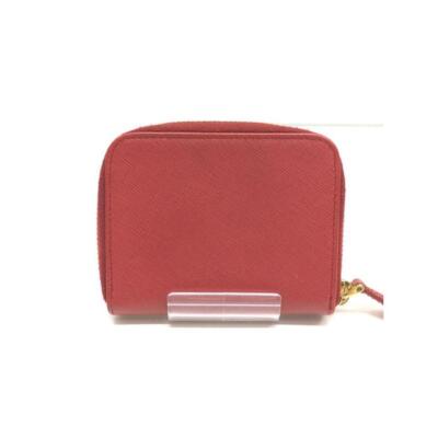 PRADA Women's 1M0268 Leather Red Solid Coin Case Used | eBay