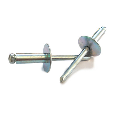 4,8 MM EXTRA GROSSE FLANSCH POPNIETEN ALUMINIUM/STAHL BLINDDOMKOPF