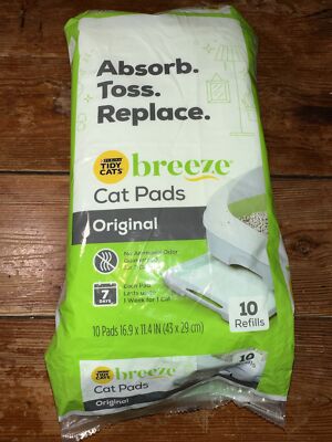 Purina Tidy Cats Breeze Litter System Cat Pad Refills Breeze Original, 10  Refill 786714018271|