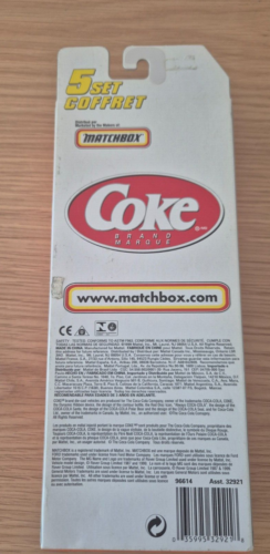 VINTAGE MATCHBOX 5 PACK CAR SET MATTEL WHEELS COCA COLA #99614 BNIP - Picture 6 of 6