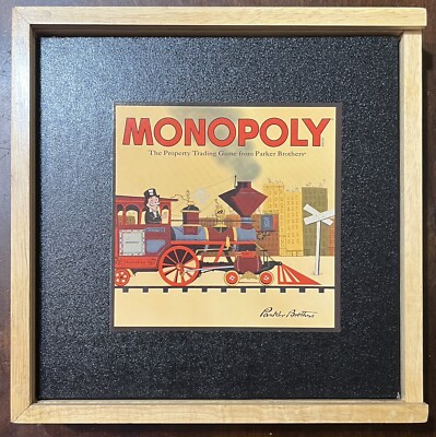Monopoly Nostalgia Board Game Series Wood Pieces Slide Top Box