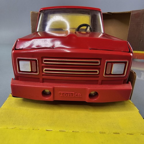 Vintage Tonka HOT PICKUP Truck 2360 Red Pressed Steel XR-101 1970s Original - Picture 13 of 23