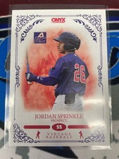 2022 Onyx Vintage Baseball Base #OV-JS Jordan Sprinkle - Prospect