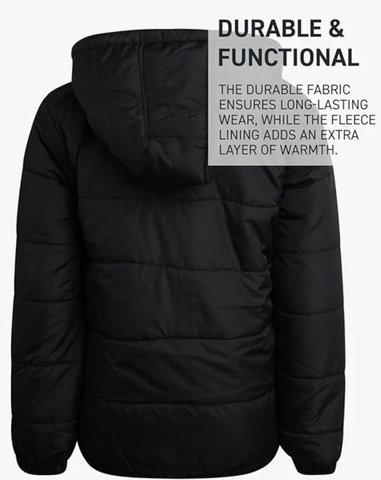 Puma Boys Puffer Bubble, Polar Fleece Lined Jacket, Size 7 - Image 3 of 4