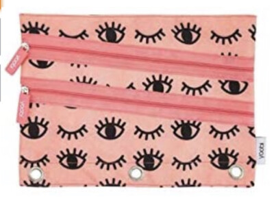 Yoobi Eyelash Organizer Storage Cosmetic Pencil Craft Binder Pouch