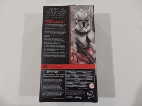 Star Wars The Black Serie Attack Of The Clones - Phase I Clone Trooper 6" Figure - Picture 2 of 2