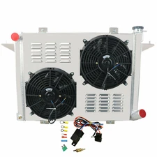 Fit 1989-1993 Dodge D/W 250 350 Truck 5.9L DIESEL 3-Row Radiator Shroud Fan Kits