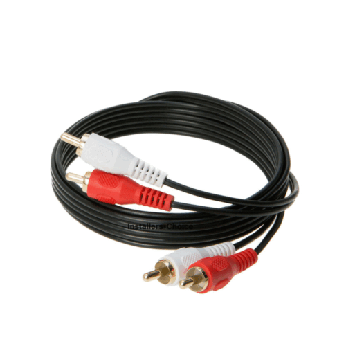 50 Cables 6ft each 2 RCA to 2 RCA Cable Male Stereo Audio Dual Cord HDTV VCR DVD - Picture 2 of 3