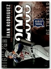 2015 TOPPS UPDATE HIGHLIGHT OF THE YEAR IVAN RODRIGUEZ DETROIT TIGERS #H-87