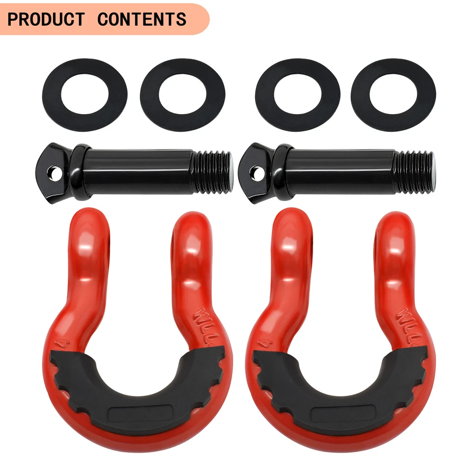 Manilhas âncora reboque carro reboque recuperação anel D resistente parafuso pino manilha - Imagem 4 de 4