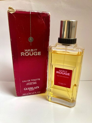 Vintage Guerlain Habit Rouge 100ml (3.4fl oz) men's perfume