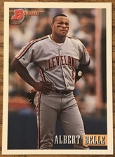 Albert Belle 1993 Bowman Baseball Card #445 Cleveland Indians MLB Free Shipping