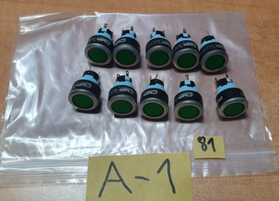 #ad Lot of 10 CMP MU022P 22mm Waterproof Plastic Round Push Button Light Switch $17.00