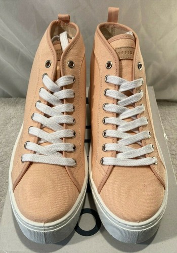 Office Womens Focused Flatform High Tops Trainers Peach Sz UK 6 / 39 - 第 3/12 張圖片
