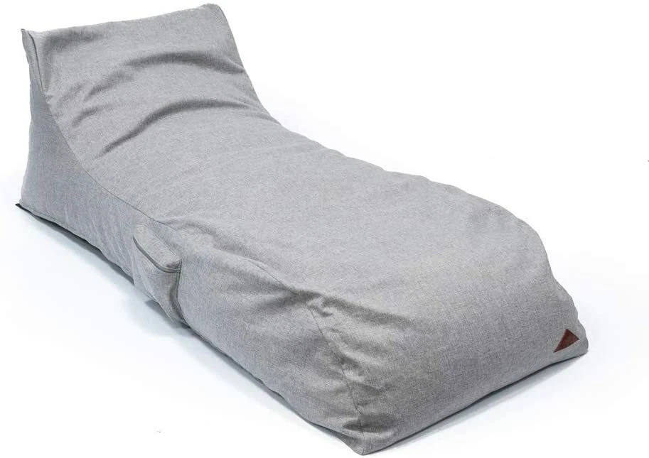 QSack Sitzsack Liege mit Inlett, Mikroperlen, Relaxsessel (grau) - Bild 3 von 4