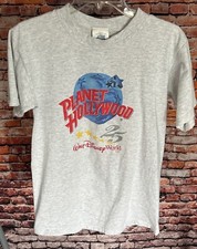Vintage 1991 PLANET HOLLYWOOD Walt Disney World T-Shirt Adult Small MADE IN USA