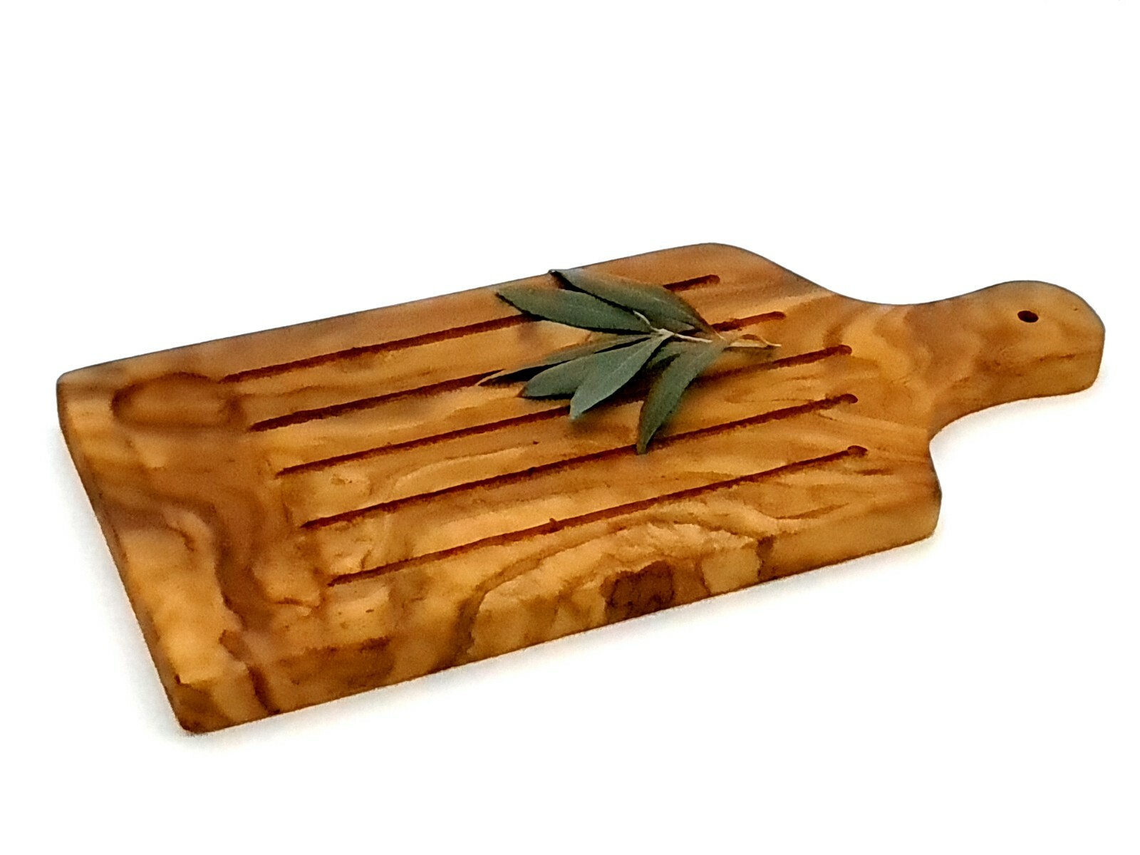 Planche à viande avec manche bois d'olivier véritable réf 6335 de cuisine