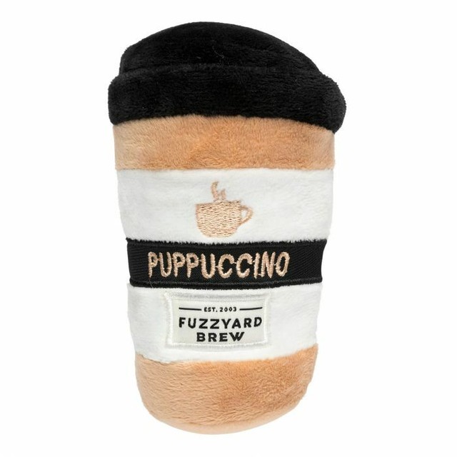 Puppuccino Coffee Dog Puppy Toy Soft Plush Squeaky Starbucks Chew