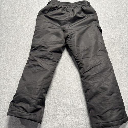 Swiss Tech Snow Pants Youth Unisex Black Size 6-6x Insulated Reinforced Knees - Picture 3 of 10