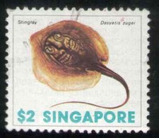 Singapore. 273. $2. Stingray. Sea Shells. Used. 1977