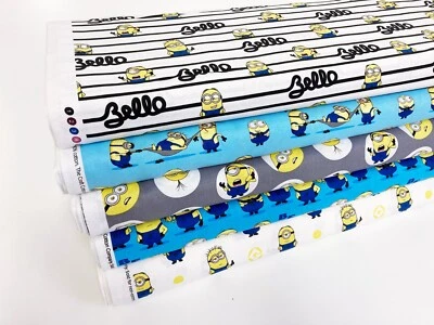 Minions Cotton Fabric Illumination Licensed Patchwork Quality Craft Fabric