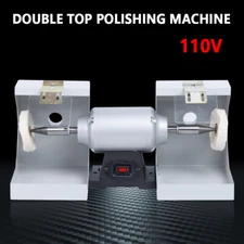 Polishing Lathe Machine Bench Buffing Grinder Dental Lab High Speed Polisher
