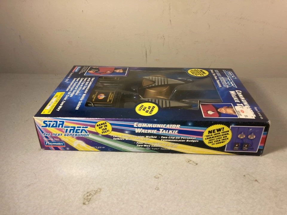 NOS Playmates 1993 Star Trek The Next Generation Communicator Walkie Talkie 6119 - Image 3 of 4