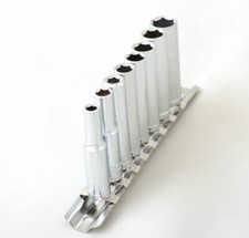 14 Drive Deep Socket Wrench Set Mm Metric 9 Pc Chrome Automotive Shop Tools