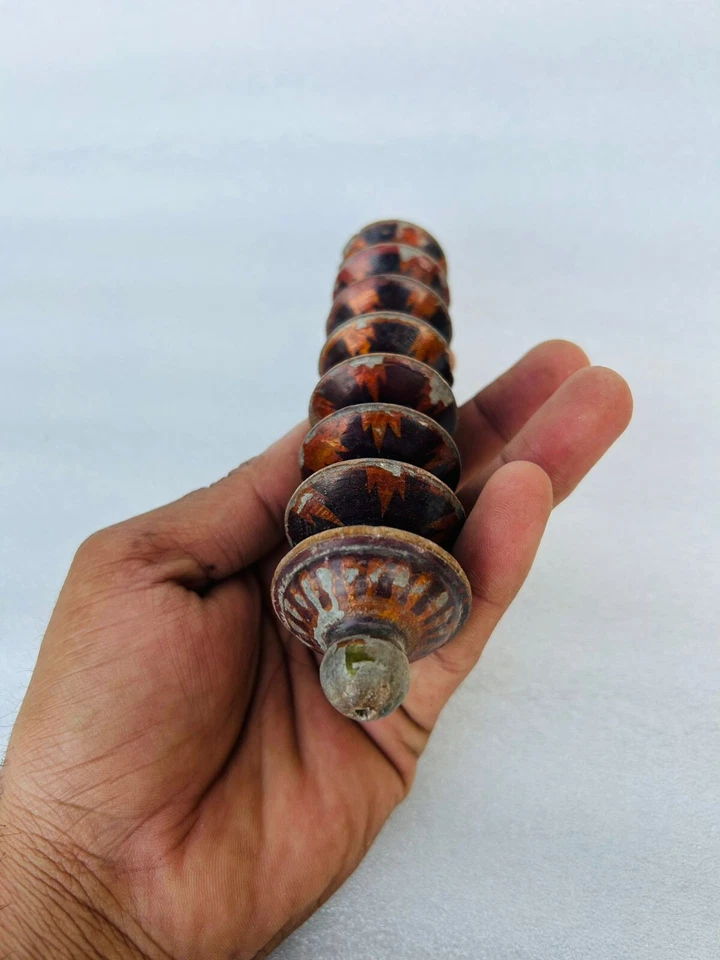 Juguete infantil vintage de madera pintado a mano hecho a mano juguete único para niños Foto 2 de 4