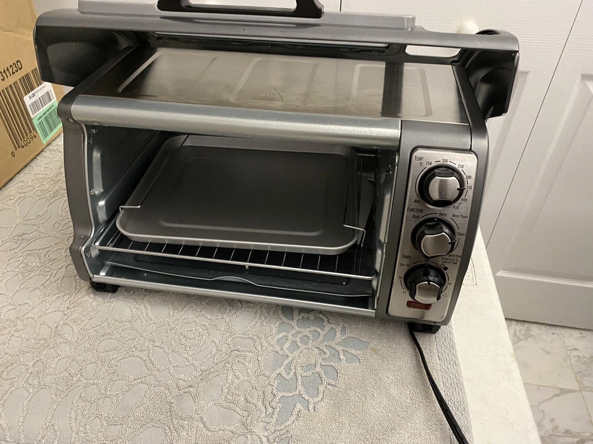 NEW Hamilton Beach Easy Reach Toaster Oven 6 Slice With Roll Top