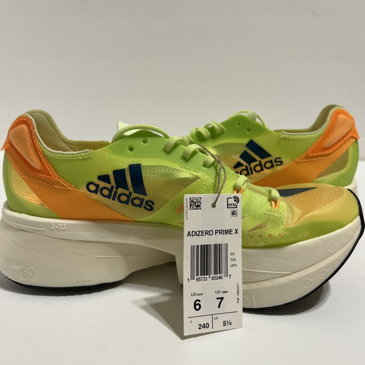 NEW Adidas Adizero Prime X Running Shoes GX3136 Size Men’s 7 Women’s 8 Road Trail Run: adidas adizero Prime X Strung Multi Tester  main image 4