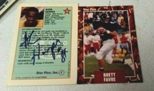 1991 star pics  AUTOGRAPH AUTO ALVIN HARPER OVERSZIED PROOF  W/COA VOLS COWBOYS 