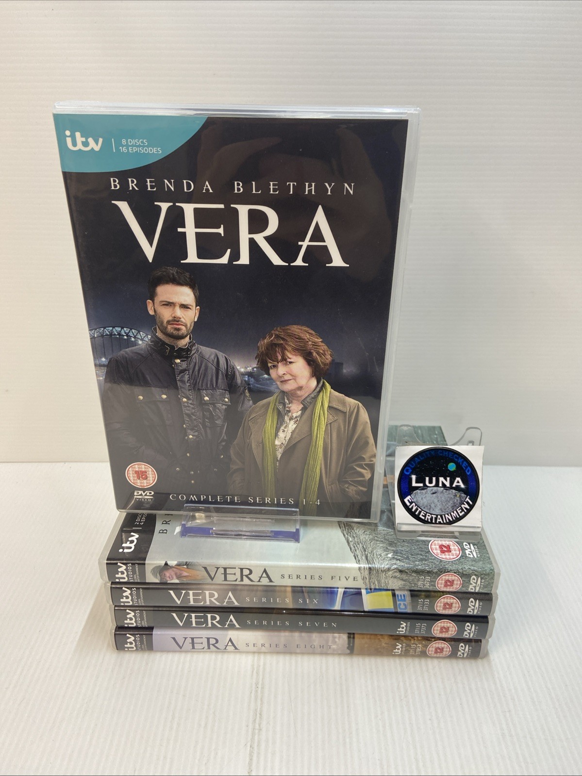 Vera Complete Series 1-8 DVD 2018 ITV TV Seasons Brenda Blethyn Region 2