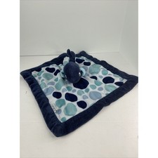 Carters Whale Lovey Security Blanket Navy Blue Polka Dot Plush Carter's 13