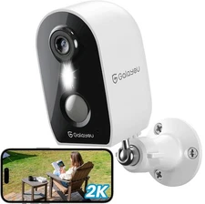 Galayou 2K 3MP Outdoor Battery Security Camera Wireless WiFi  Color Night Vision