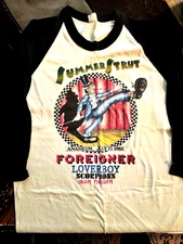 Iron Maiden 1982 Scorpions Foreigner Loverboy Anaheim Summer Strut Concert Shirt