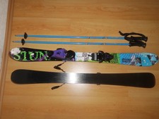 FISCHER " STUNNER "  JUNIOR SKI TWIN-TIP FREESTYLE CARVER 100 cm + Stöcke