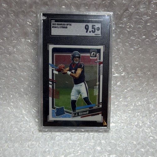 2023 Panini Donruss Optic Rated Rookie #244 C.J. Stroud Texans SGC 9.5