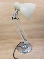 LAMPADA da scrivania tavolo snodabile RIMSA bianco pantografo industriale epoca