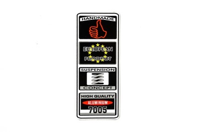 Fahrrad DEKOR Aufkleber Rahmen frame Decal Sticker HANDMADE schwarz weiß