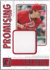 2017 Donruss Greg Mahle (Angels) Promising Pros Relic Card No. PPM-GM