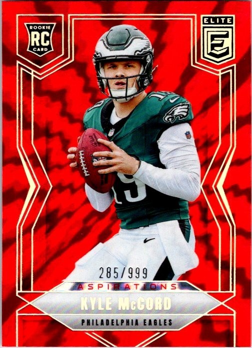 2025 Panini Donruss Elite #171 Kyle McCord /999 Red Aspirations RC Rookie Card