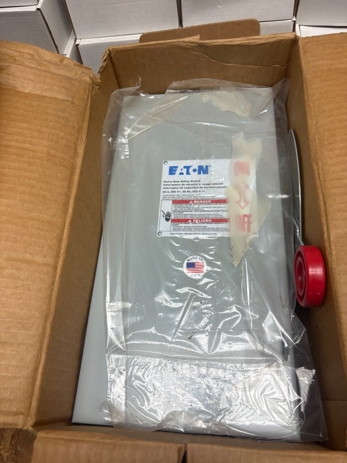 New Eaton Heavy Duty DH262NGK 60 Amps Safety Switch Disconnect
