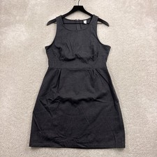 Old Navy Dress Womens Size Large Gray Sleeveless A Line Cotton Stretch