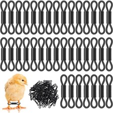 150Pcs Baby Chick Leg Bands,Chicken Hobble Braces Adjustable Poultry Leg4689