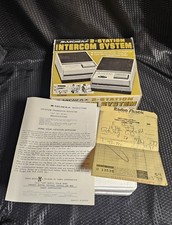 Vintage 1977 Archer Radio Shack 2 Station Intercom Complete Box Manual Receipt