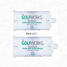 GolfWorks Tour Set Plus Golf Epoxy Black 50ml Cartridge Multi Purpose Pack of 2