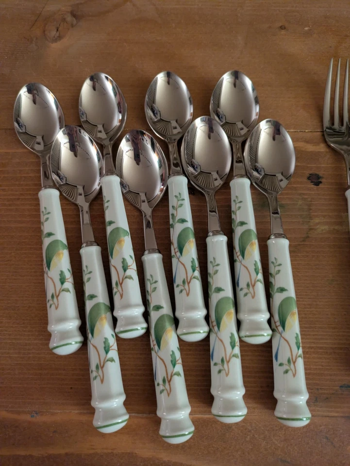 Mango de cerámica Noritaki Versatone Lineage 18-8 Japón Foto 2 de 4