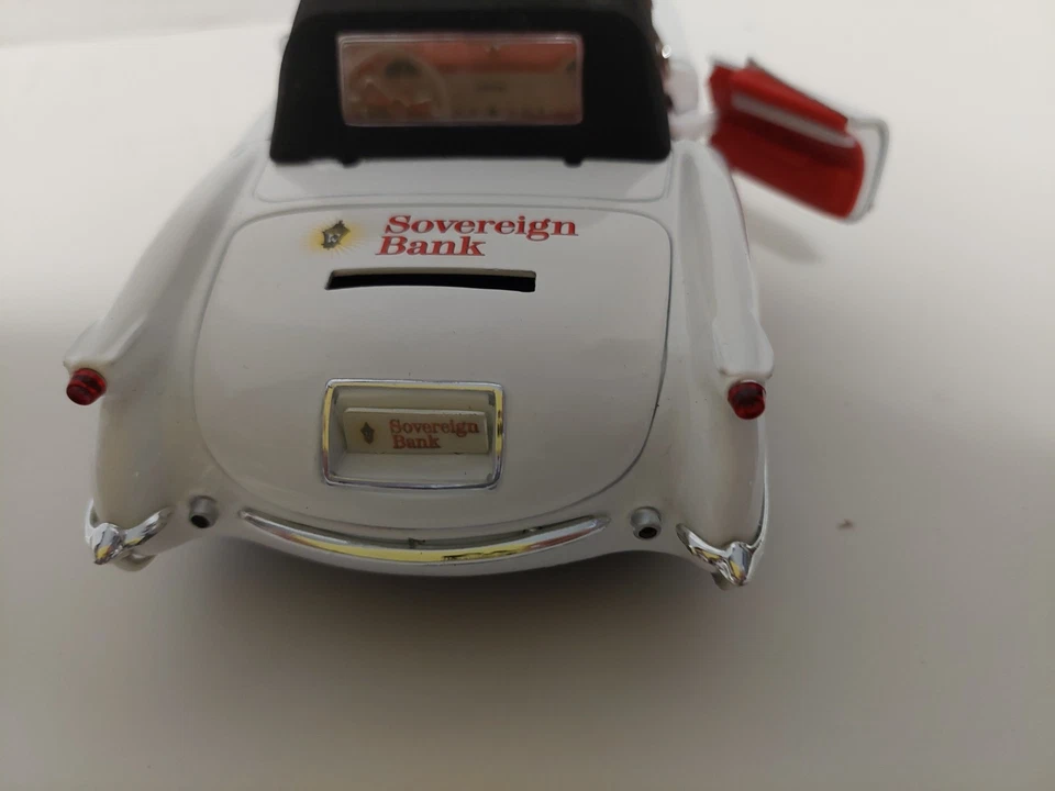 Chevrolet Corvette 1953 fundido a presión ERTL 1:18 blanco banco convertible con llave Foto 4 de 4